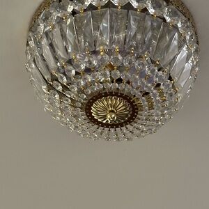 Schonbek Elegant Crystal Ceiling Light Fixture